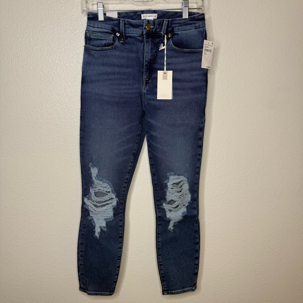 Good American Good Waist Crop‎ Jeans